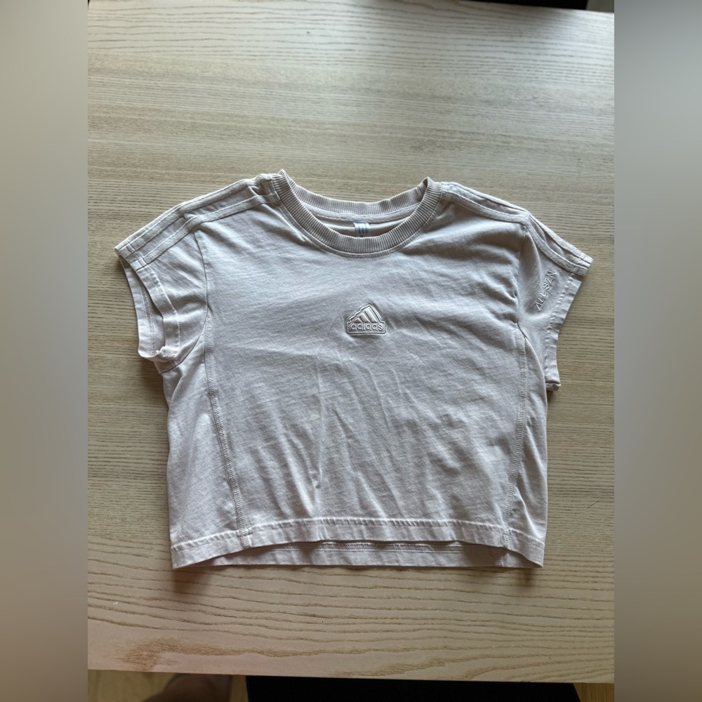 Adidas Pink Cropped Tee